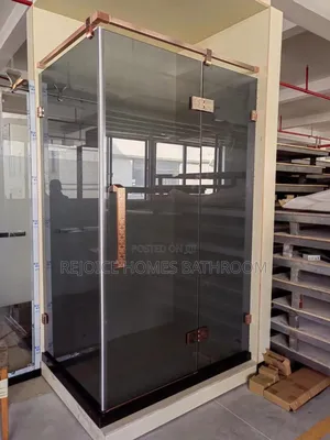 Luxury Glass Shower Cubicle With Rose Gold Accents 8mm