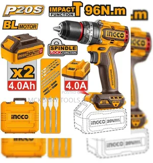 Ingco Cidli20021 Battery Impact Drill 20v 2x2ah