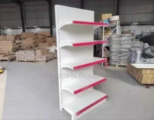 Supermarket Shelves Single And Double