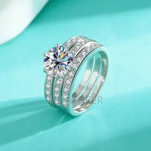 Ladies Proposal Mossanite Diamond Stone Premium Ring