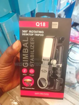 Q18 Gimbal Stabiliser Selfie Tripod With Ai Face Tracker