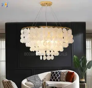 Luxury Shell Chandelier Lighting for Restaurant Living Room