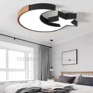 Bedroom Study Ceiling Lamp Star Moon Chandelier