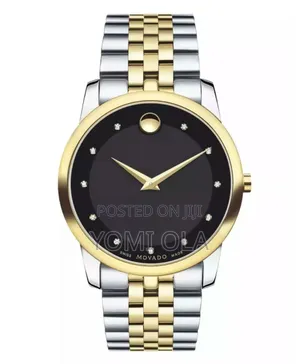 Movado Gold and Steel Swiss Wristwatch
