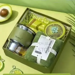 3-in-1 Gift Box Set – Towel, Mini Fan Cup