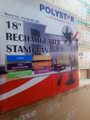 Polystar Rechargeable Fan 18"
