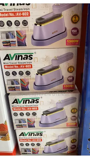 Avinas 2-in-1 Mini Travel Steam Iron