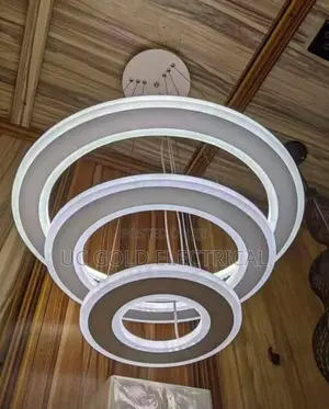 Pendant Light Brushed Rings Ceiling Hanging Lamp Indoor