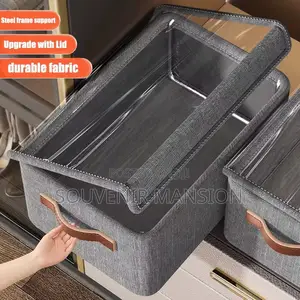 Foldable Wardrobe Storage Box With Cover