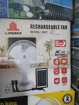 Rechargeable Ac Dc Solar Fan Table /Wall Fan