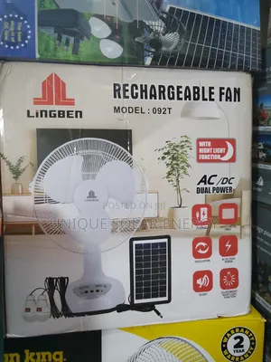 Ac Dc Rechargeable Solar Wall/Table Fan