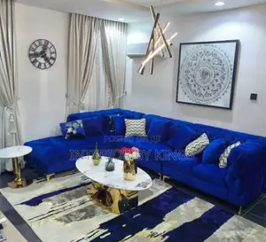 L-Shaped Luxury Sofa + Table Can Be Made in Colors