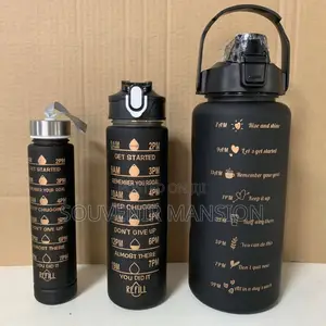 3 in 1 Water Bottle Black