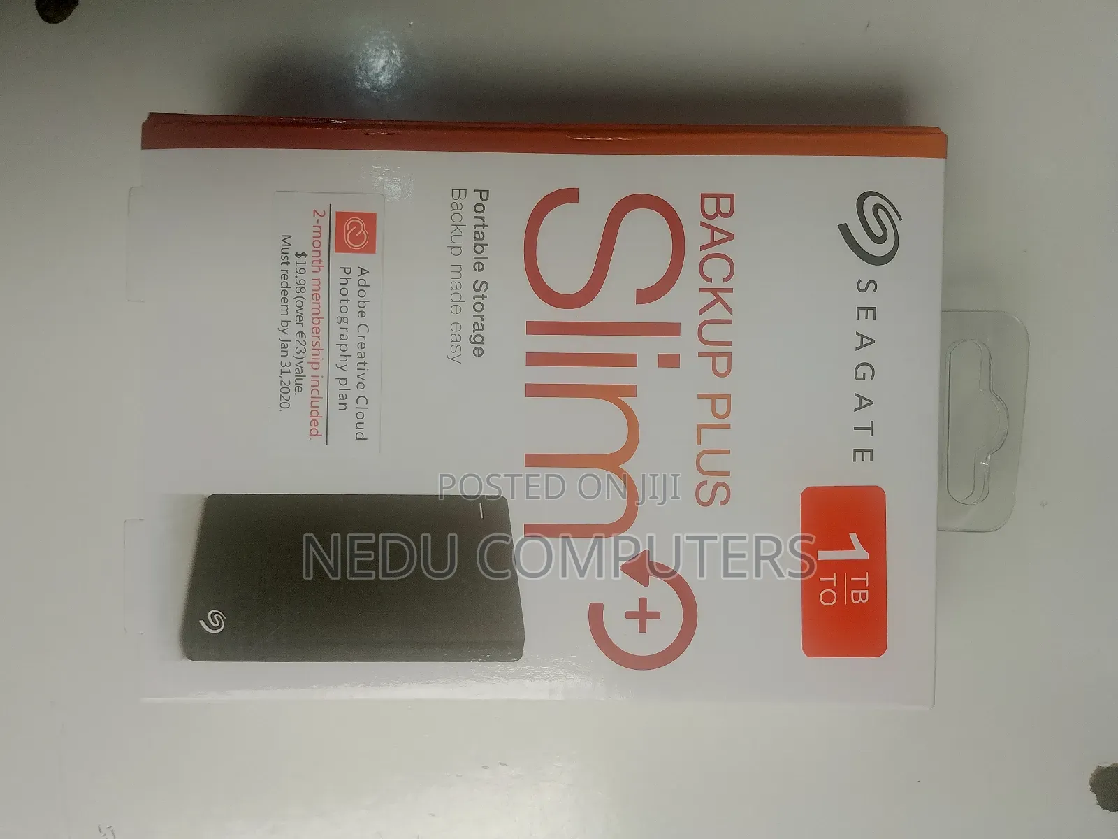 Seagate 1tb Backup Plus Slim Portable External Usb 3.0 HDD