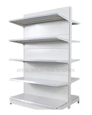 Commercial Double Shelves (White)