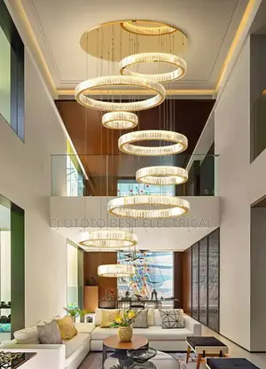 Crystal Rain Drop Open Void Staircase Light