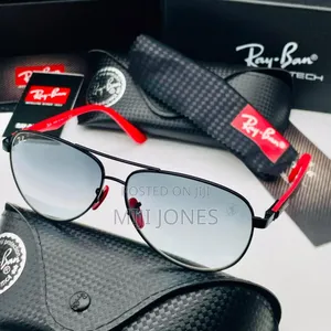 "Ray-Ban Ferrari Inspired Aviators - Dark Tinted Lenses"