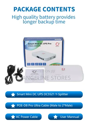 Olax D8 Pro Smart Mini Dc Ups 24watts 20000mah