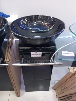 Glass Wash Hand Basin Cabinet