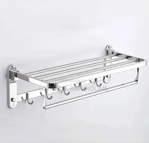 60cm Chrome Multiple Towel Rack With Hook