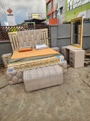 Standard 6by6 Leather Set of Bed.
