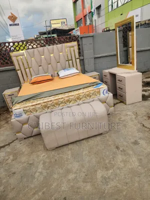 Standard Luxury 6by6 Leather Bed Stand.
