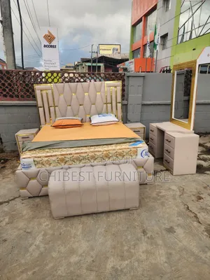 Executive 6by6 Set of Leather Bed.