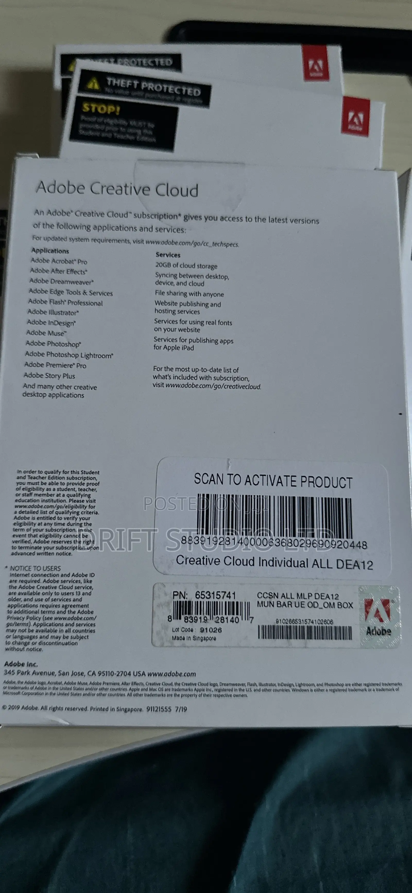 Adobe Creative Cloud Subscription