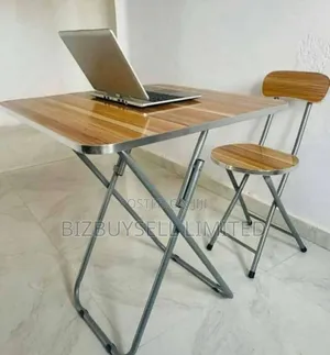 Foldable Computer Table And Chair.