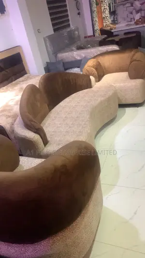 3,1,1 Nude And Brown Sofa Set