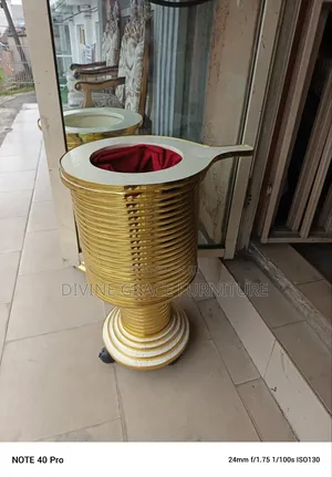 Church Offering Gold Drum