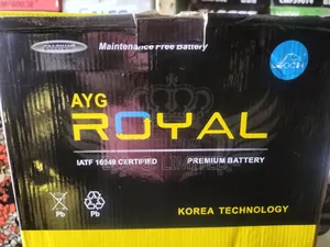Ayg Royal Premium Battery, 12v 80ah. Korean Technology.