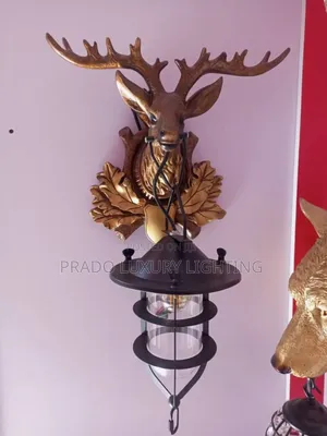 Deer Head Wall Lamp