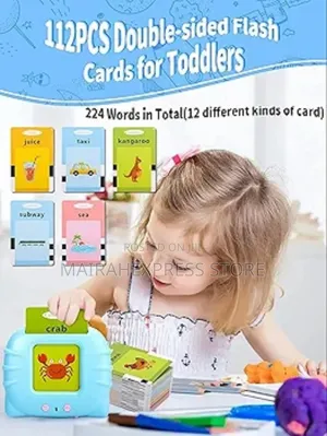 112pcs Flash Card Kids Early Learning Educational Device