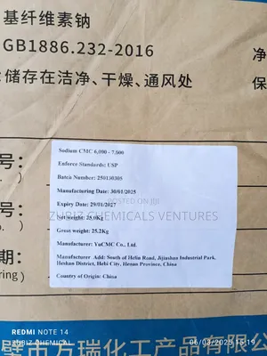 Sodium CMC 6000-7000 Viscositys