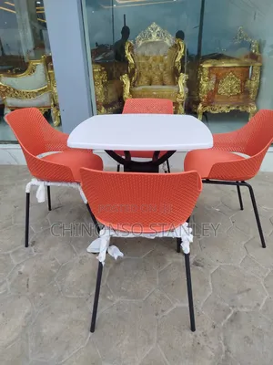 Restaurant Table and Chairs by 4 Seater