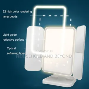 Led Lighted Adjustable Make Up Mirror With Stand