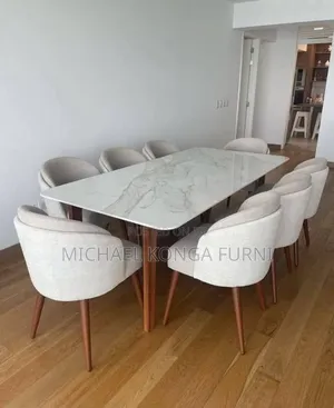 Classic 8 Seaters Dinning With Marble