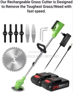 High Quality Machine Grass Cutter Lawn Mower With 2batteries