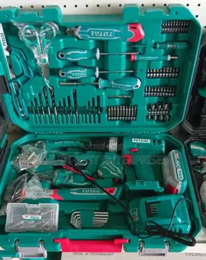 Total Electric Tools Box With Rechargeable Drilling Machine