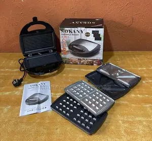Sokany 3in1 Electric Detachable Sandwich/Waffle/Panini Maker