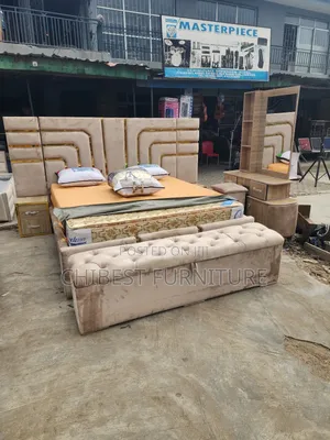 A 6by6 Bed Frame With Its Complete Accessories.