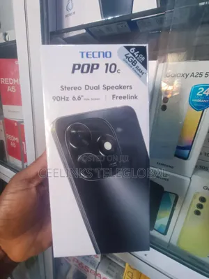 New Tecno Pop 10 64 GB Black