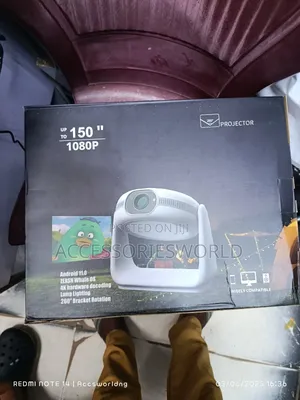  Android 11 Full Hd 180" Portable Projector
