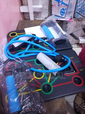 Fordable Push Up Rack Board With Resistance Rope