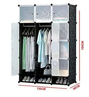 3partition Plastic Wardrobe