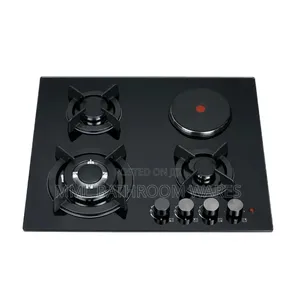 3 Burner +1 Hot Plate Built-in Cooker