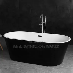 1700mm Black White Luxury Freestanding Bathtubs