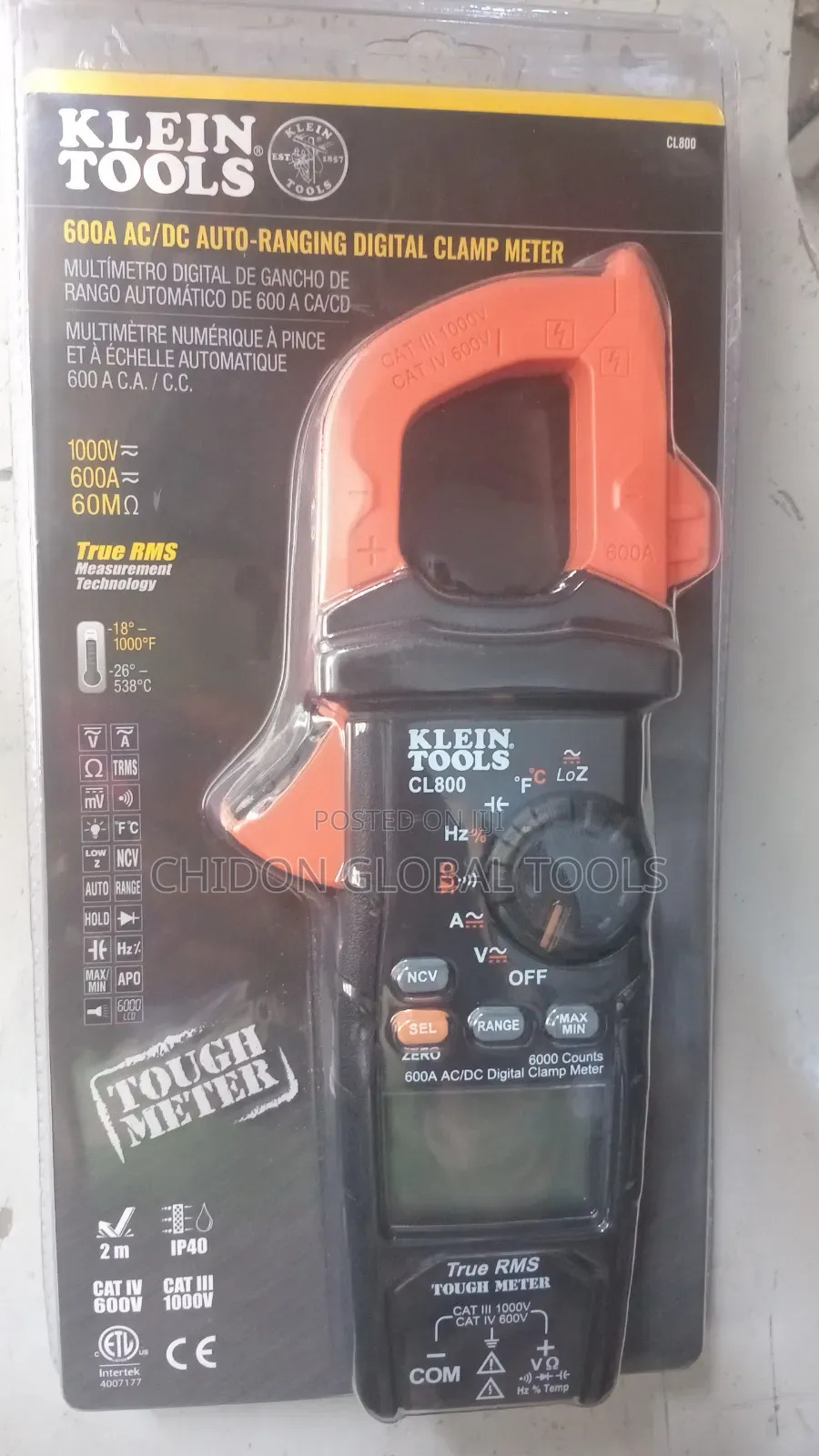 Ac/Dc Ranging Digital Clamp Meter