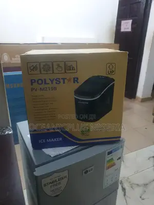 Fast Icing - Polystar Ice Maker Machine 2.2litres Water Tank
